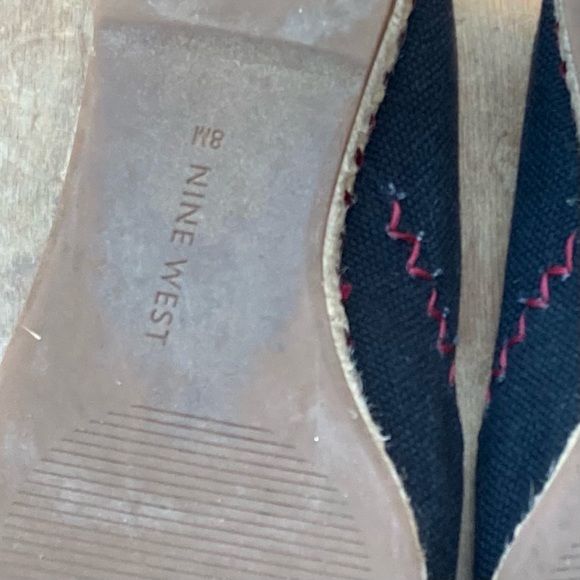 Nine West flats loafers embroidered Oaxaca style Mexico folk size 8 - Picture 9 of 12